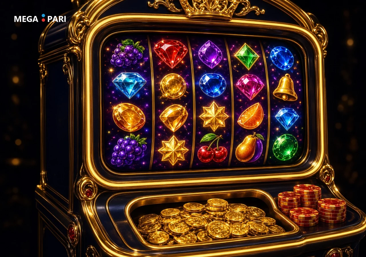 Connecte-toi à ton compte Megapari et utilise les tours gratuits dans les jeux de casino