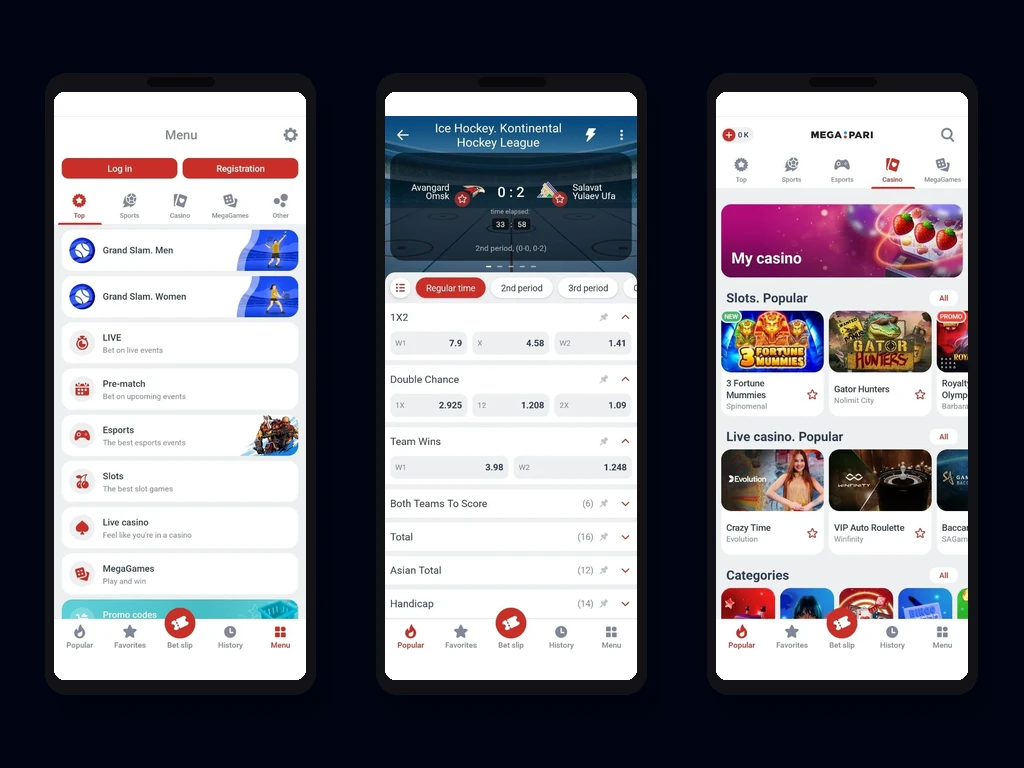 Application Megapari